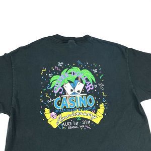 90s Silver Dollar Casino 1st Anniversary T-Shirt